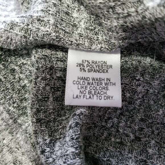 Harlowe & Graham Grey Mock Open Back Knit Sweater XS - Picture 6 of 9